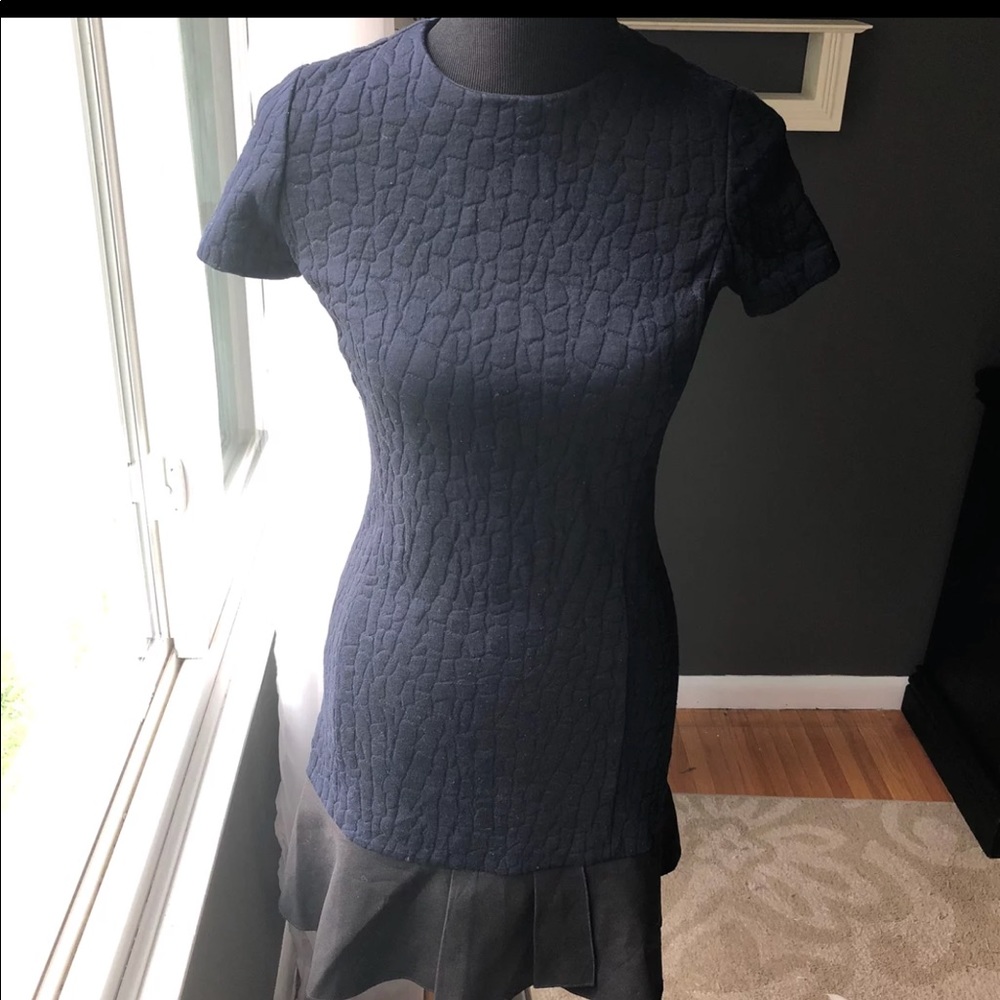 Tory Burch Navy/Black Quilted Dress Size XS